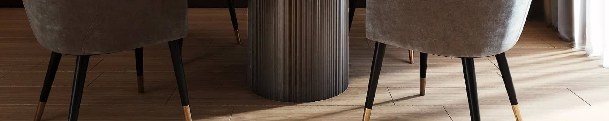 LVP flooring in a stylish and modern dining area in Jeffersonville IN
